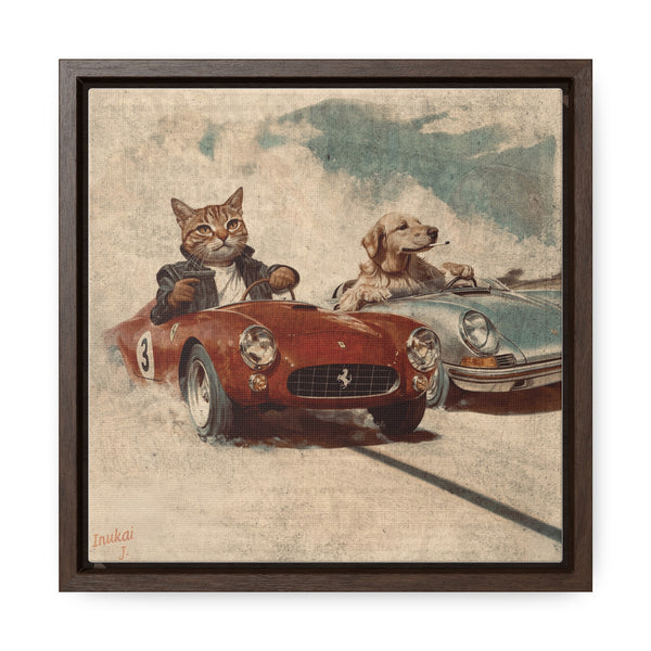 "Porsche v. Ferrari" Canvas Gallery Wrap