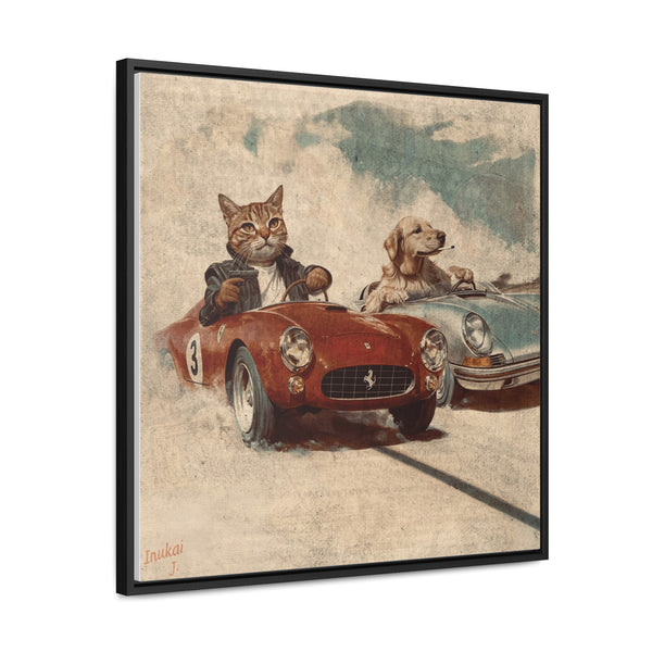 "Porsche v. Ferrari" Canvas Gallery Wrap