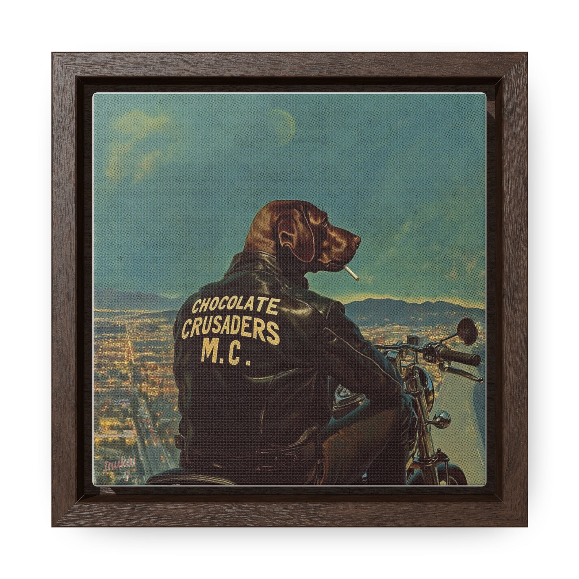 "Chocolate Crusaders M.C.", Canvas Gallery Wrap