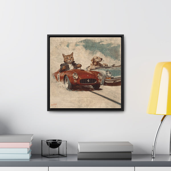 "Porsche v. Ferrari" Canvas Gallery Wrap