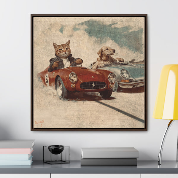 "Porsche v. Ferrari" Canvas Gallery Wrap