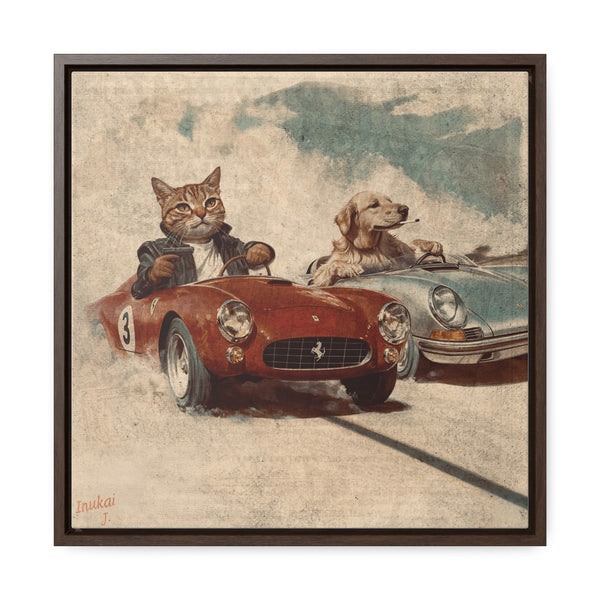 "Porsche v. Ferrari" Canvas Gallery Wrap