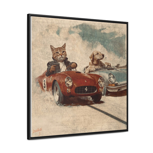 "Porsche v. Ferrari" Canvas Gallery Wrap
