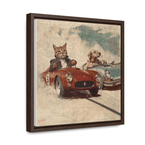 "Porsche v. Ferrari" Canvas Gallery Wrap