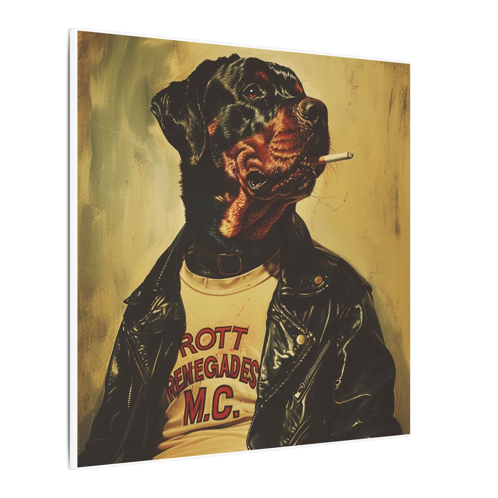 Canvas Print - Rott Renegades Motor Club Art for Rottweiler Lovers