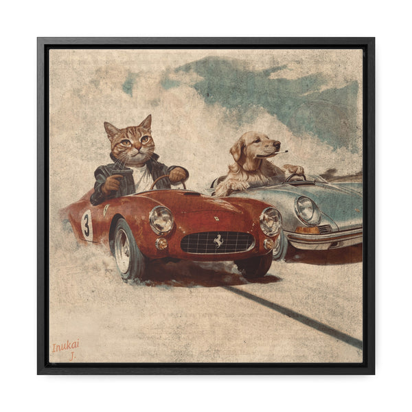 "Porsche v. Ferrari" Canvas Gallery Wrap