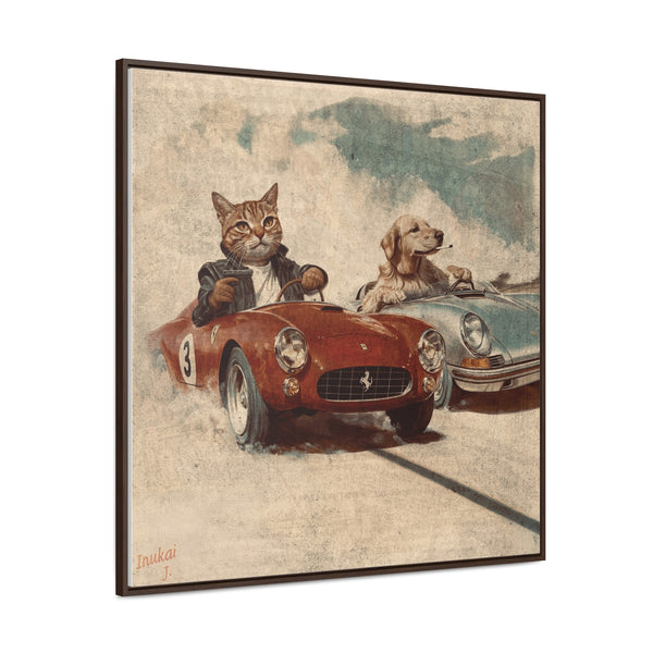 "Porsche v. Ferrari" Canvas Gallery Wrap