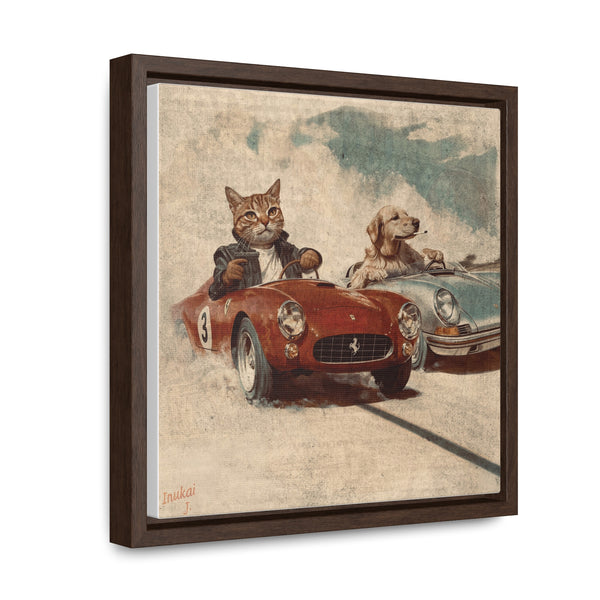 "Porsche v. Ferrari" Canvas Gallery Wrap