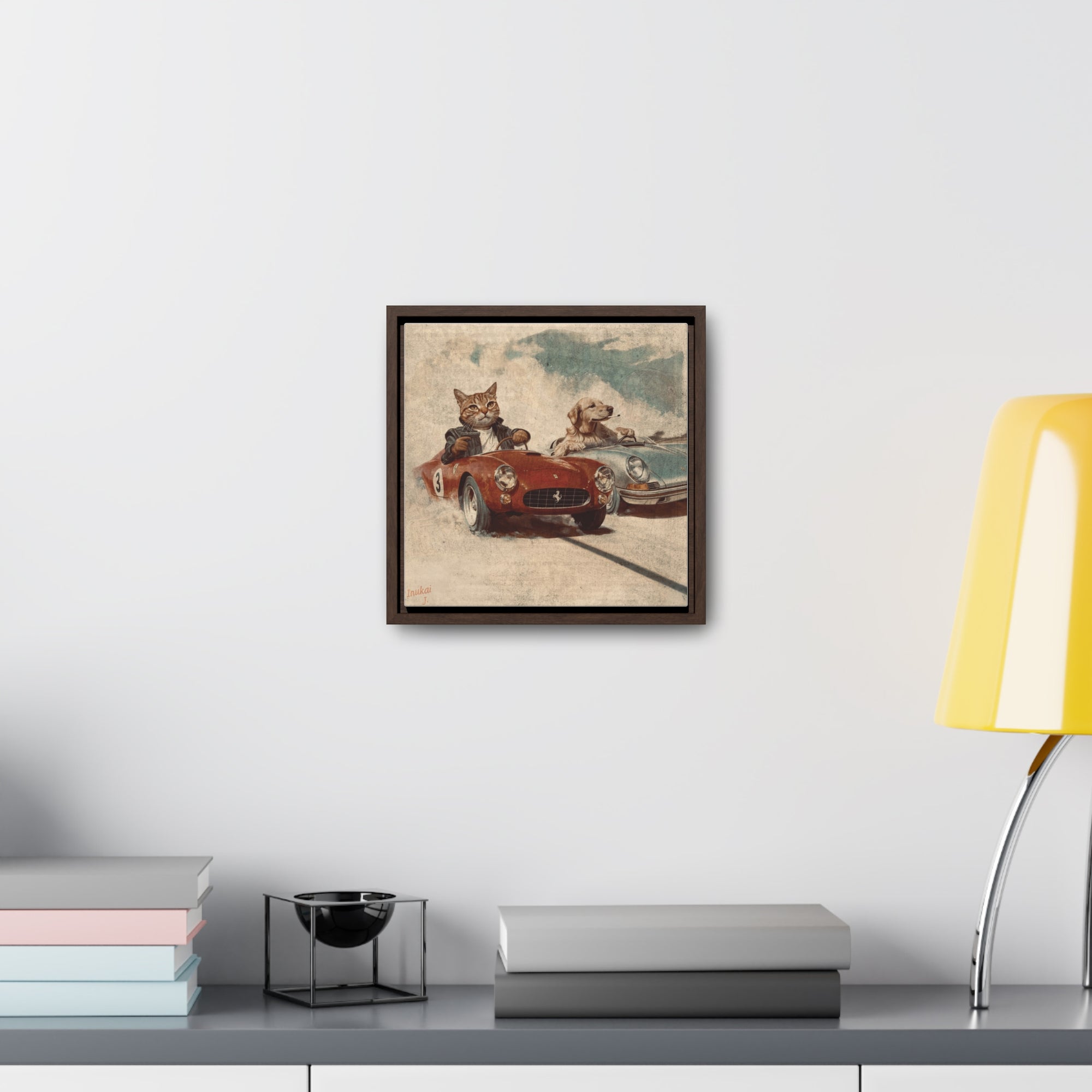 "Porsche v. Ferrari" Canvas Gallery Wrap