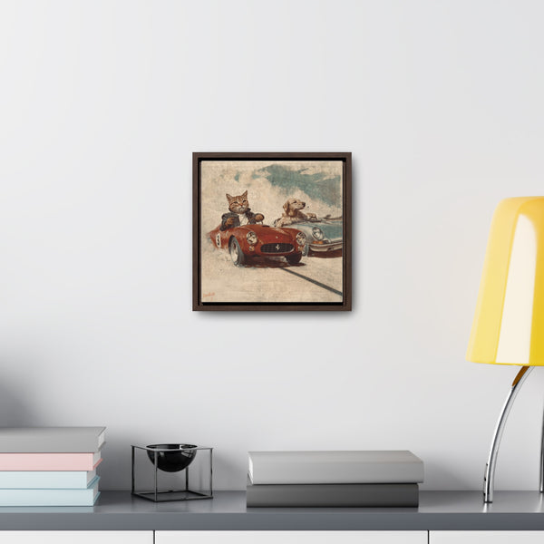 "Porsche v. Ferrari" Canvas Gallery Wrap