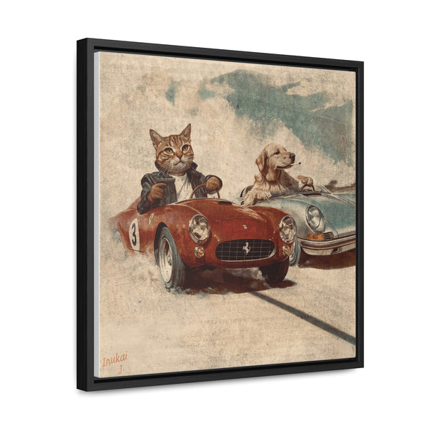 "Porsche v. Ferrari" Canvas Gallery Wrap