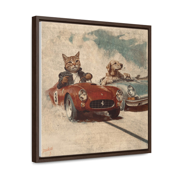 "Porsche v. Ferrari" Canvas Gallery Wrap