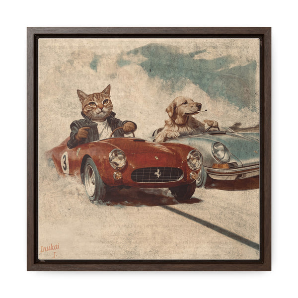 "Porsche v. Ferrari" Canvas Gallery Wrap