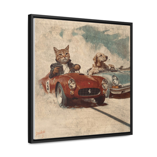 "Porsche v. Ferrari" Canvas Gallery Wrap