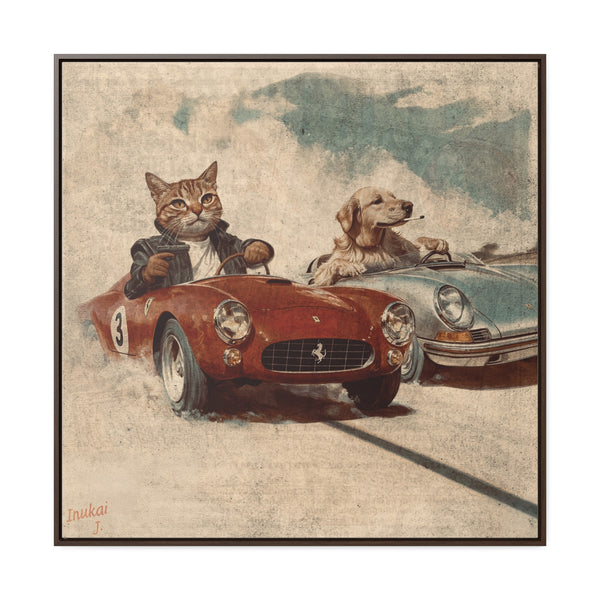 "Porsche v. Ferrari" Canvas Gallery Wrap