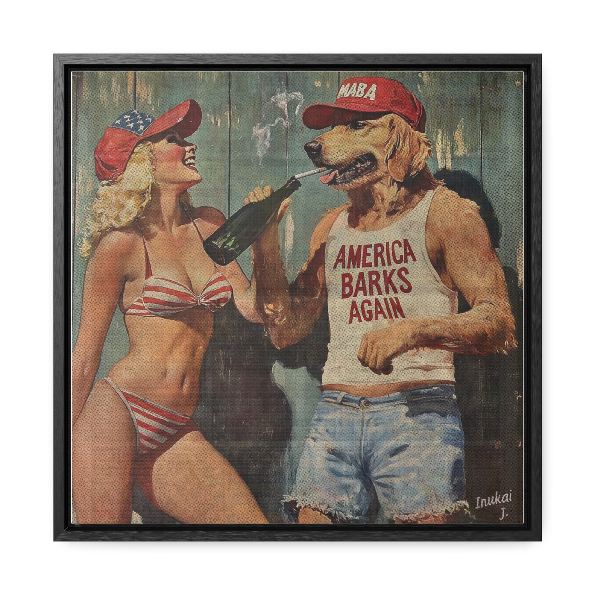 "America Barks Again", Canvas Gallery Wrap