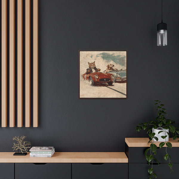 "Porsche v. Ferrari" Canvas Gallery Wrap