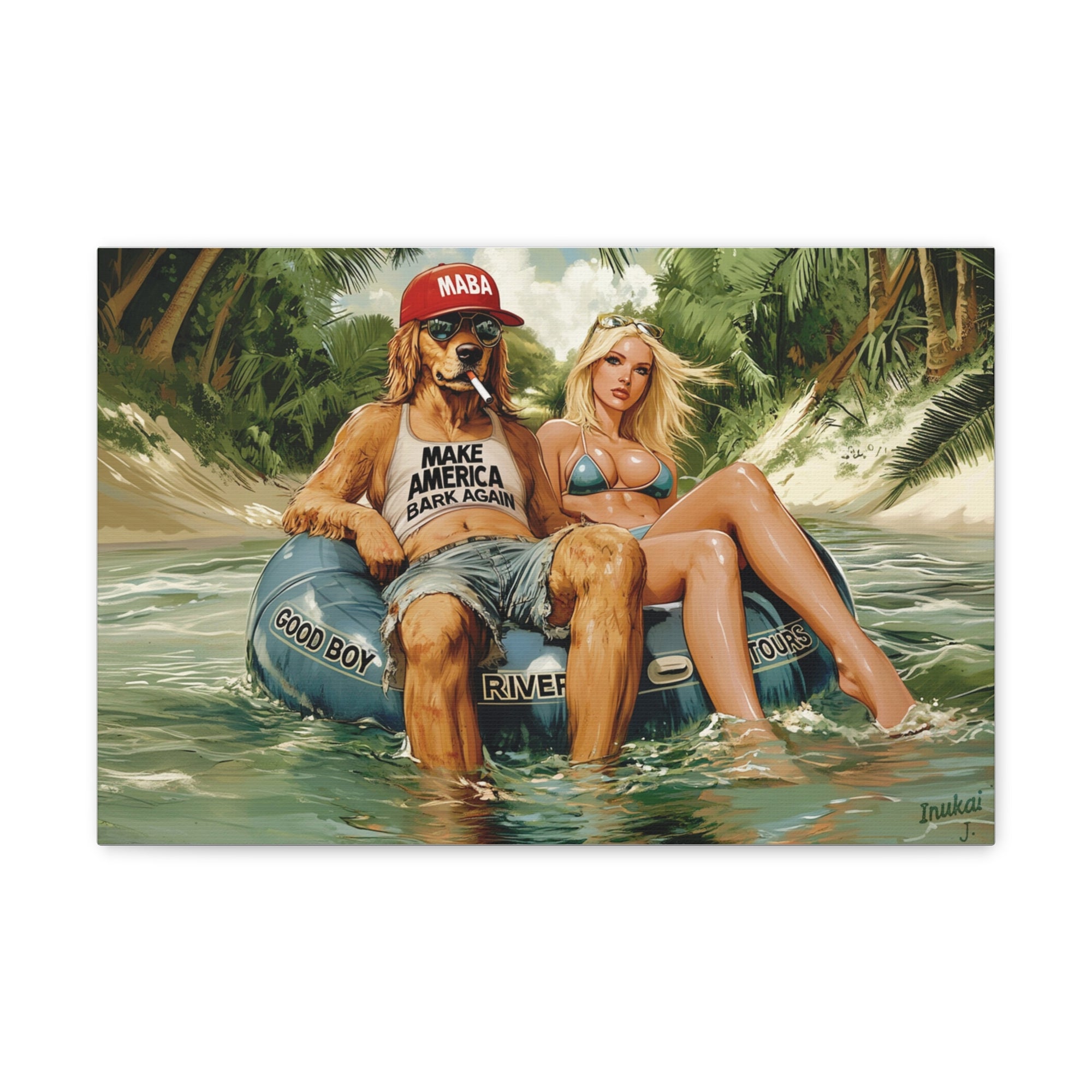 "Good Boy River Tours" on Canvas