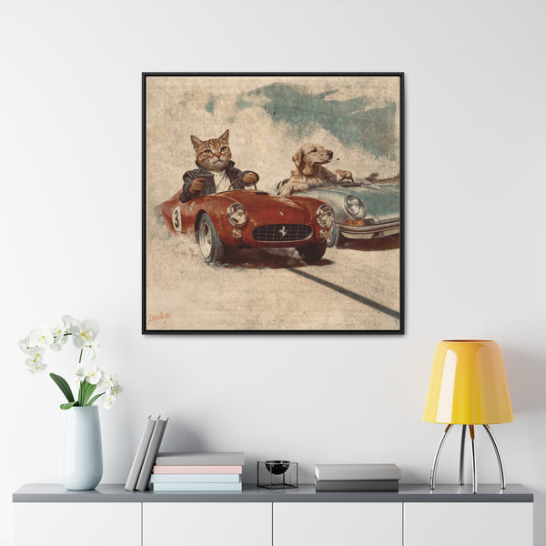"Porsche v. Ferrari" Canvas Gallery Wrap